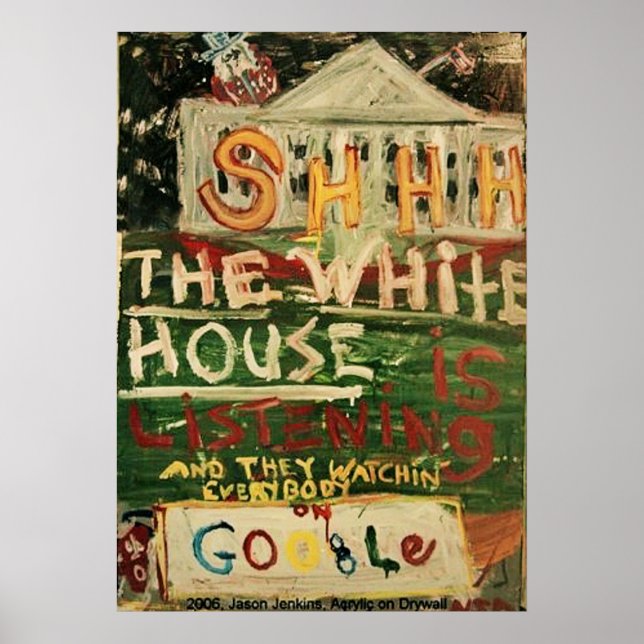 POSTER A CASA BRANCA ESTÁ OUVINDO (Frente)