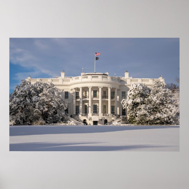 Poster A Casa Branca no Inverno (Frente)