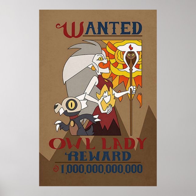 Poster A Casa da Coruja Procurada Dama da Coruja (Frente)