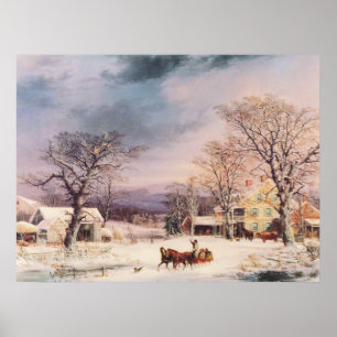 Póster A Casa de Meio Caminho de George Durrie