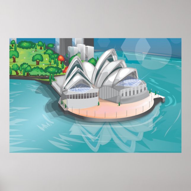 Poster A Casa de Ópera de Sydney (Frente)