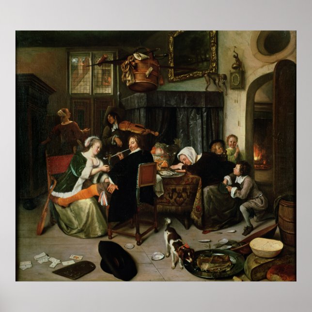 Póster A Casa Dissoluta, 1668 (Frente)