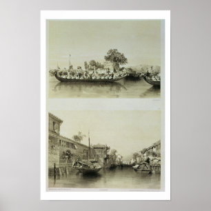 Póster A casa do insensatez francês e de um comerciante