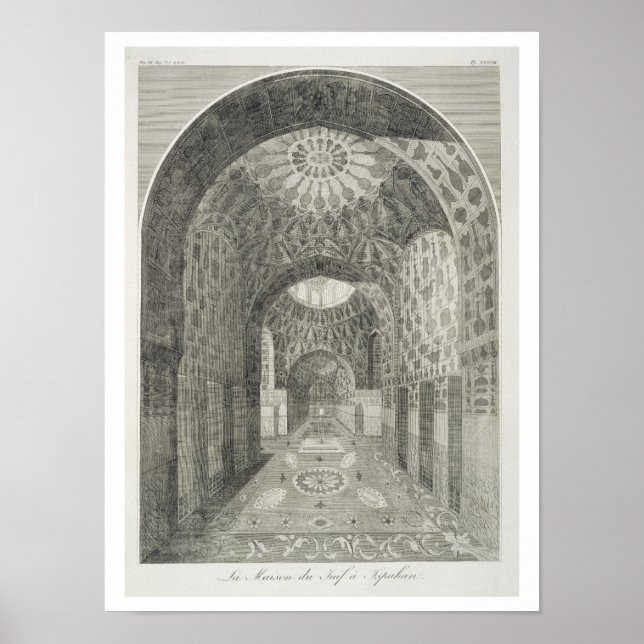 Póster A Casa dos Judeus em Isfahan, de "Voyages du (Frente)