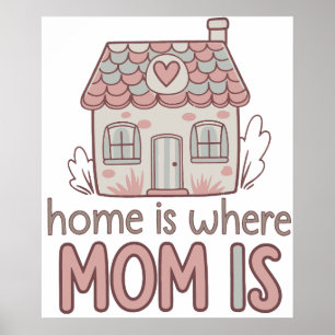 Poster A casa é onde a mãe está.