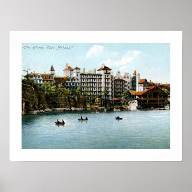 Poster A Casa, Lago Mohonk, NY 1910 (Frente)