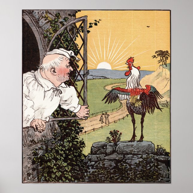 Poster A Casa que Jack Construiu, Randolph Caldecott (Frente)