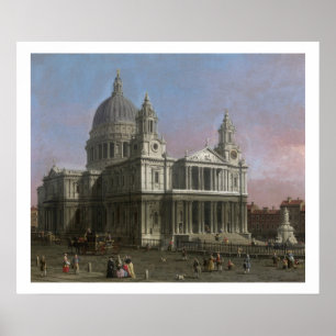 Poster A catedral de St Paul, 1754 (óleo em canvas)