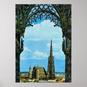 Póster A catedral Viena de St Stephen
