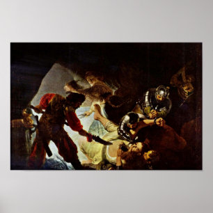 Póster A cegueira de Samson por Rembrandt Harmensz. Van