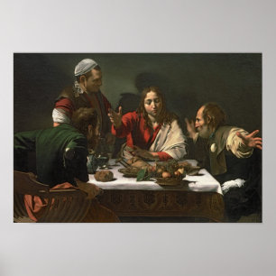 Poster A ceia em Emmaus, 1601