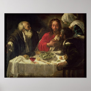 Póster A Ceia em Emmaus, c.1614-21