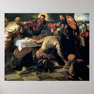 Póster A ceia em Emmaus (óleo em canvas)