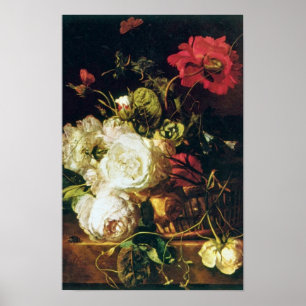 Póster A cesta branca das flores, janeiro camionete