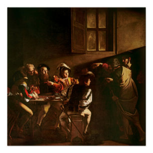 Póster A chamada de St Matthew, c.1598-1601