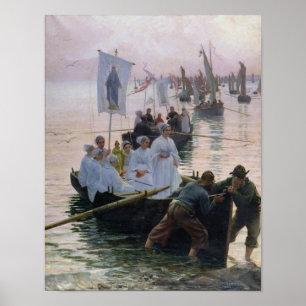 Póster A chegada da procissão de Ruas.