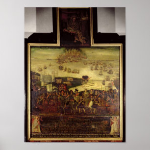 Póster A chegada da rainha Elizabeth mim no Tilbury