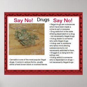 Póster A cidadania, habilidades da vida diz não!