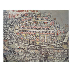 Póster A cidade de Jerusalem e dos arredores