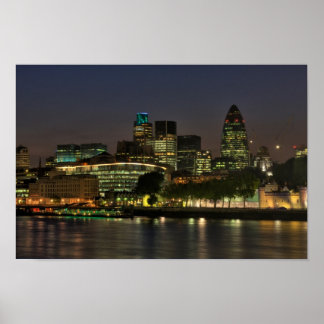 Poster A cidade de Londres à noite