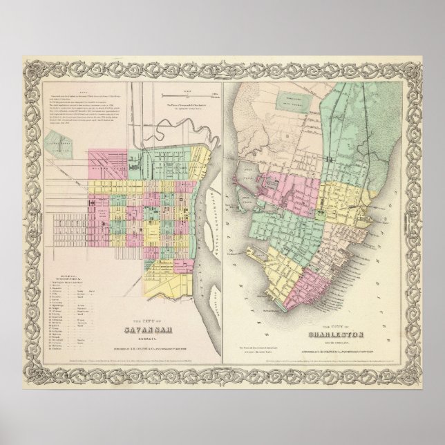 Póster A Cidade De Savannah Georgia (Frente)