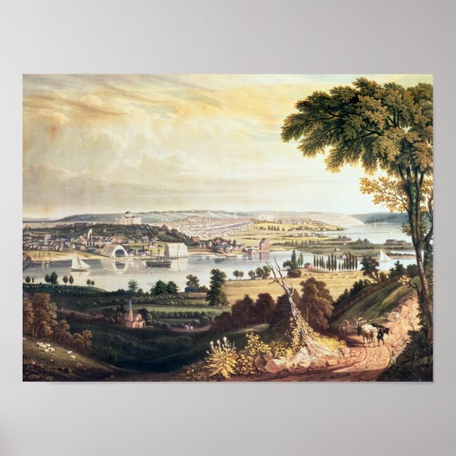 Póster A Cidade de Washington do lado de fora do Marinho (Frente)