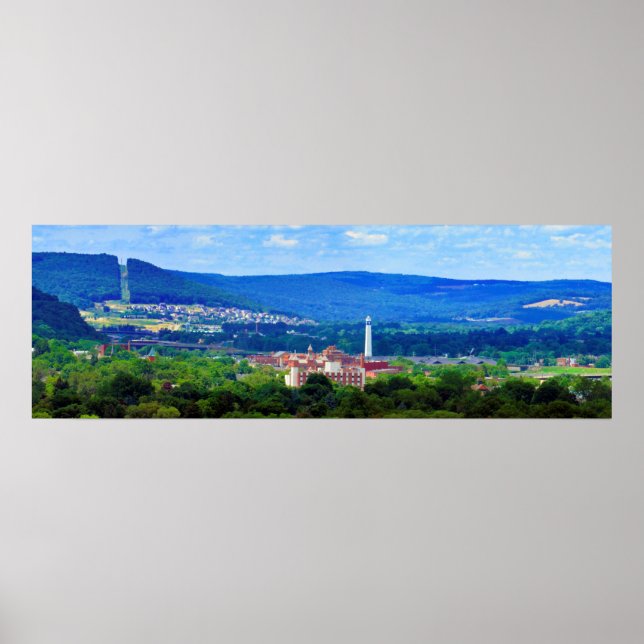 Poster A cidade e o Vale de Corning, Nova Iorque (Frente)