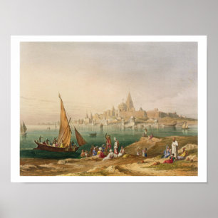 Póster A cidade e os templos sagrados de Dwarka, do