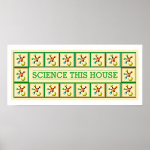 Póster A ciência abençoa esta decoração inspirada