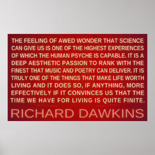 Poster A ciência da maravilha de Richard Dawkins   dá-n