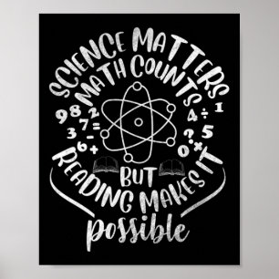 Poster A Ciência É Matemática Mas A Leitura A Torna Possí