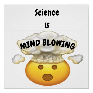 Póster A ciência é mente que funde Emoji 2