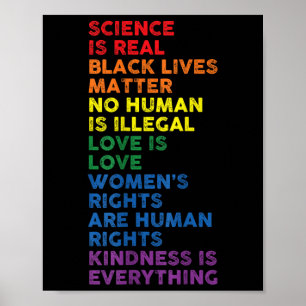 Poster A Ciência orgulho gay é uma verdadeira mulher negr