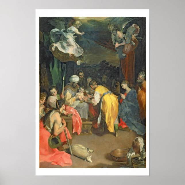 Póster A Circuncisão do Cristo, 1590 (óleo na canvas) (Frente)