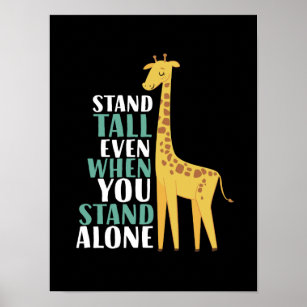 Poster A citação da Girafa Inspiradora é muito alta, mesm