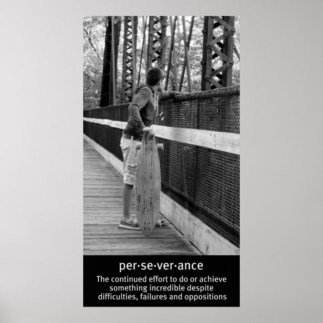 Póster A Citação de Perseverança do Bordo (Frente)