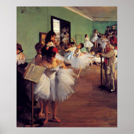 Poster A classe de dança de Edgar Degas