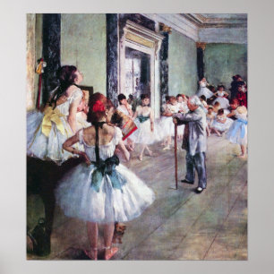 Poster A classe de dança por Edgar Degas