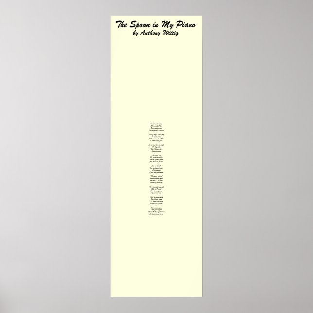 Póster A Cola no Meu Piano (Frente)