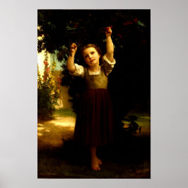 Poster A Colhedora de Cerejas William Adolphe Bouguereau