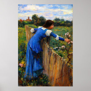 Poster A Colhedora de Flores por John William Waterhouse