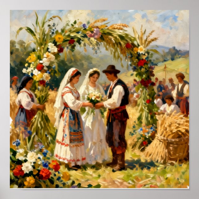 Poster A Colheita Dourada Casamento (Frente)