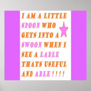 Poster A Colher Apaixona-Se Pela Escada