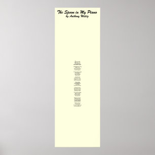 Póster A colher em meu piano