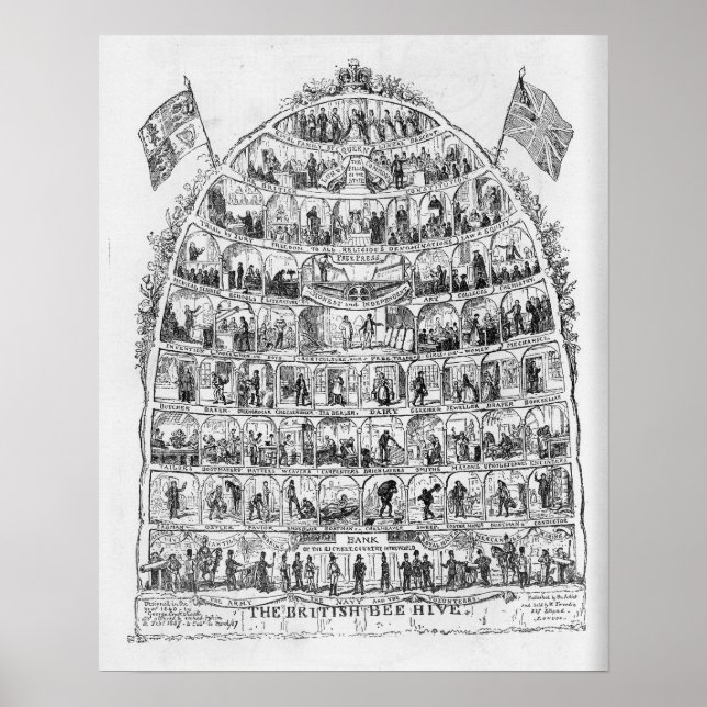 Poster A Colmeia Britânica, 1867 (Frente)