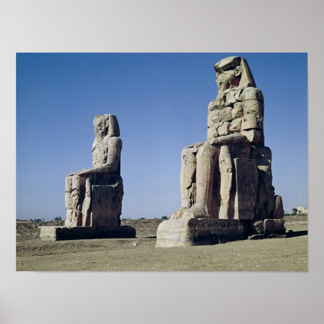 Póster A Colose da Memnon, estátuas de Amenhotep (Frente)