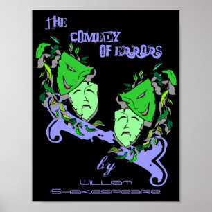 Poster A Comédia dos Erros de William Shakespeare