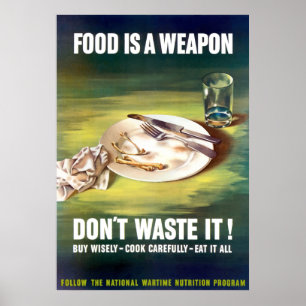 Póster A comida é uma arma
