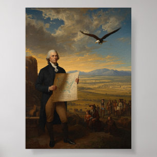 Poster A Compra da Louisiana Presidente Thomas Jefferson