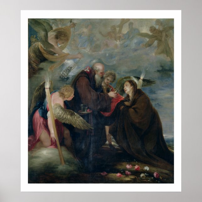 Póster A Comunhão de Sta. Rosa de Viterbo (A Virgem) (Frente)